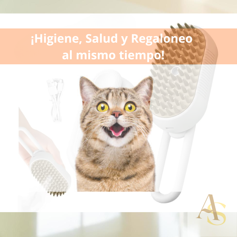 Cepillo de Vapor para Gatos y Perros