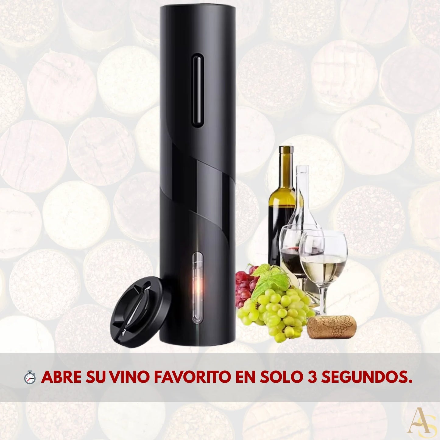 SET PROFESIONAL 4 EN 1 SACACORCHOS ELÉCTRICO 🍷 ¡ENVÍO GRATIS!