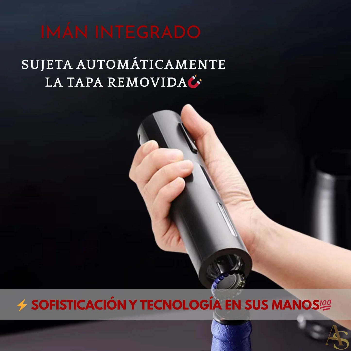 SET PROFESIONAL 4 EN 1 SACACORCHOS ELÉCTRICO 🍷 ¡ENVÍO GRATIS!