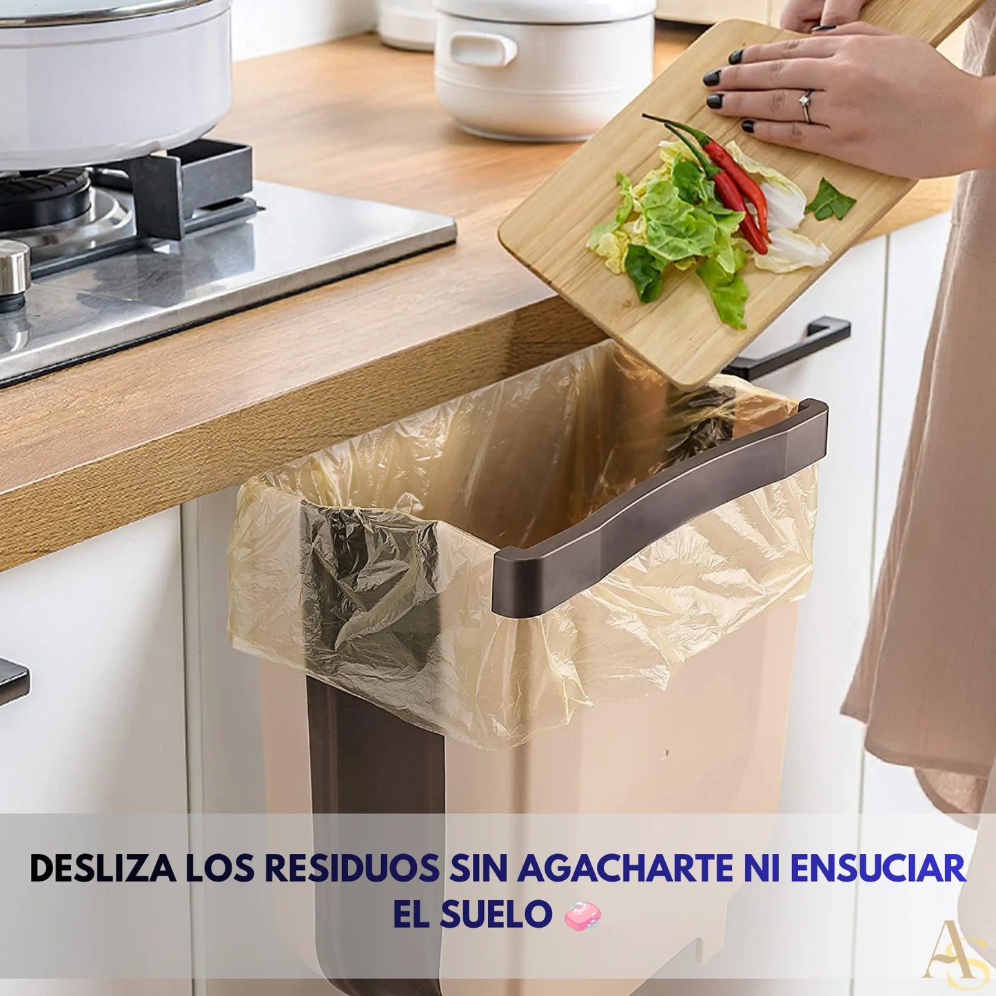BASURERO PLEGABLE MULTISUO DISEÑO MINIMALISTA (COLOR CAFÉ) 🏠 ¡ENVÍO GRATIS! 📦