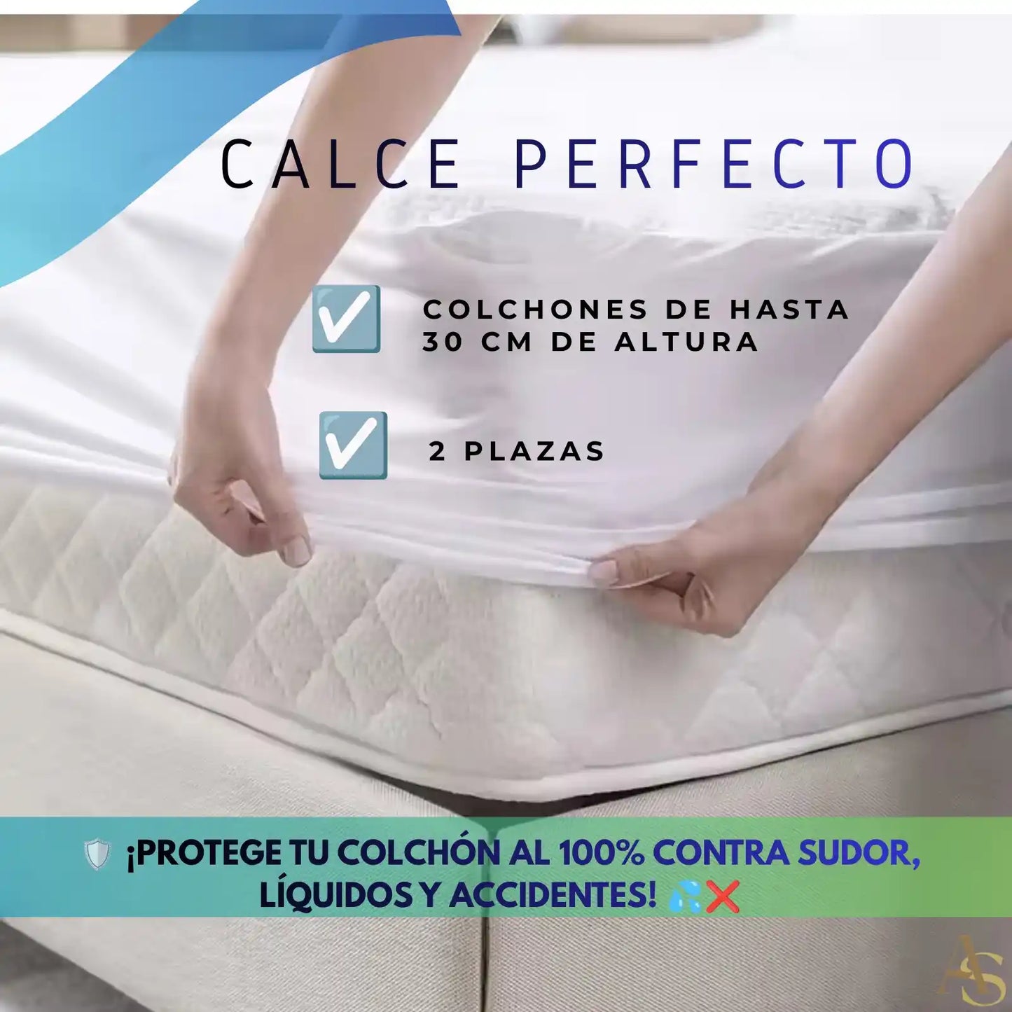 🛏️ Cubrecolchón Impermeable de 2 Plazas 💦 ¡ENVÍO GRATIS! 📦🚀