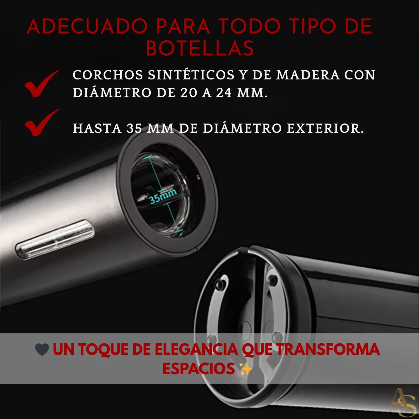 SET PROFESIONAL 4 EN 1 SACACORCHOS ELÉCTRICO 🍷 ¡ENVÍO GRATIS!