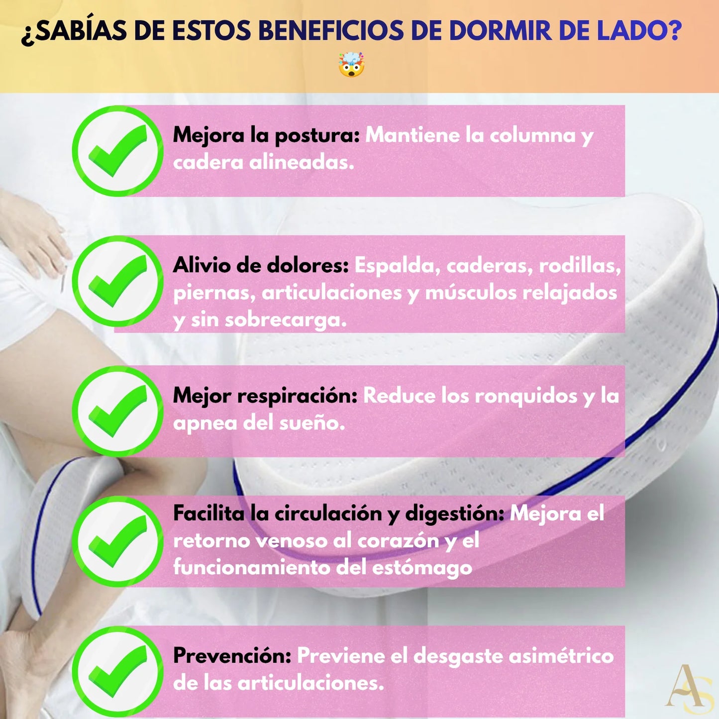 ALMOHADA ERGONÓMICA PARA RODILLAS🩷  ¡PACK X2 CON ENVÍO GRATIS!