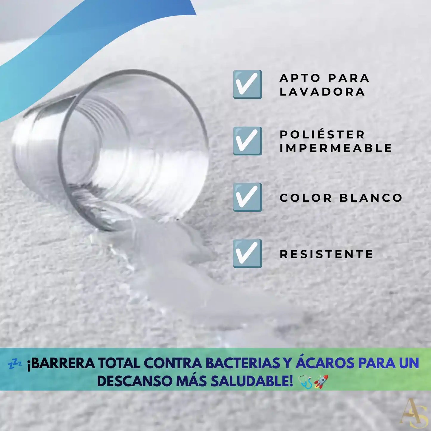 🛏️ Cubrecolchón Impermeable de 2 Plazas 💦 ¡ENVÍO GRATIS! 📦🚀