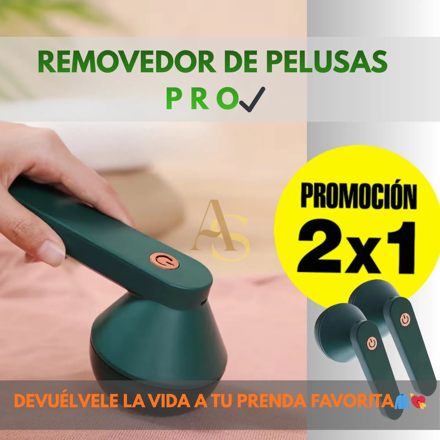Quitapelusas Eléctrico Portátil USB ¡2 x 1 + ENVÍO GRATIS!
