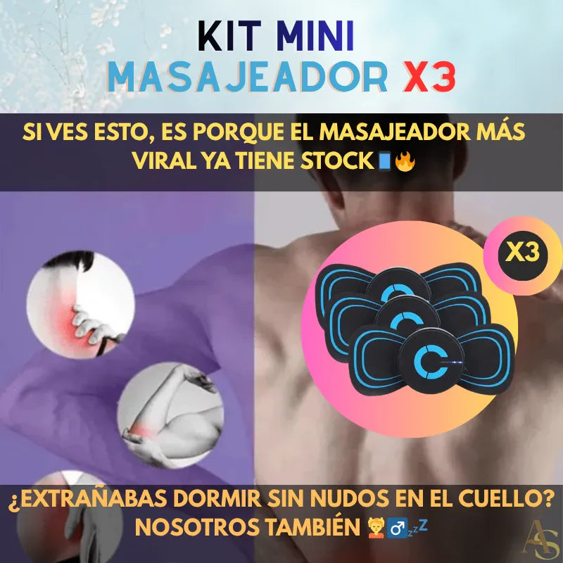 KIT x3 Mini Masajeador
