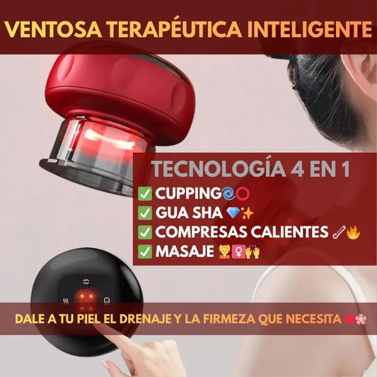 Ventosa Terapéutica Eléctrica De Masaje Cupping Inteligente Diseño 4 en 1