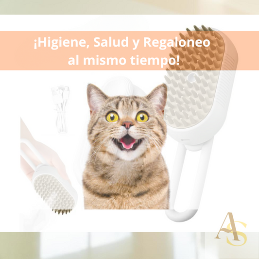 Cepillo de Vapor para Gatos y Perros