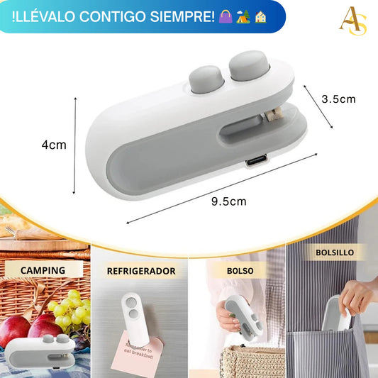 Mini Selladora de Bolsas 2 en 1