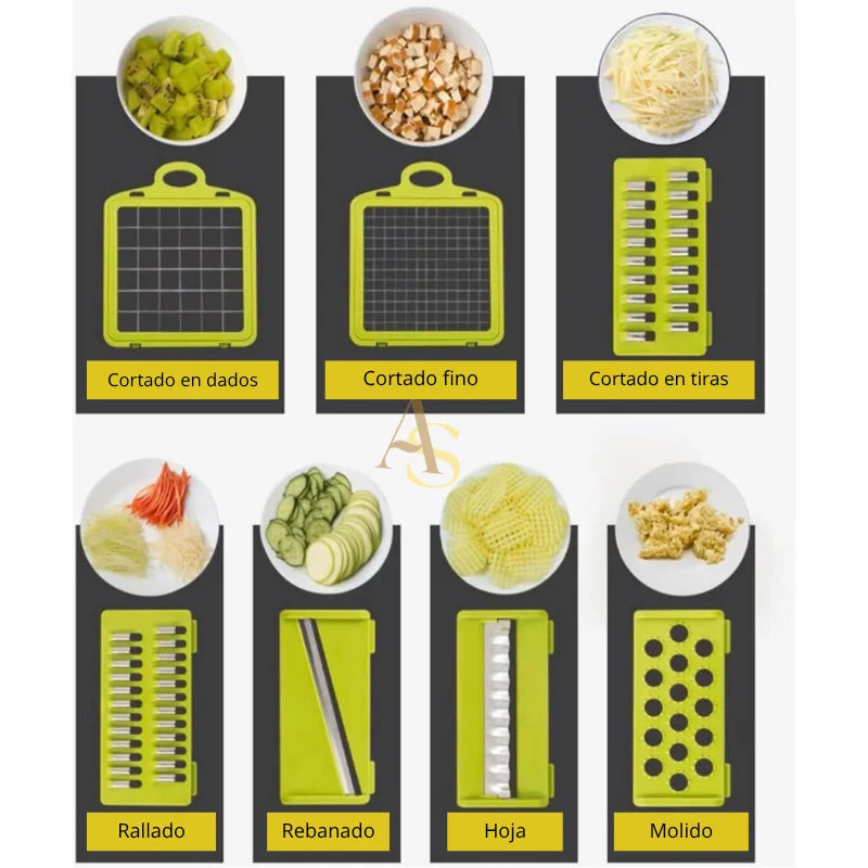 Rallador de Cocina Todo en Uno 12 en 1