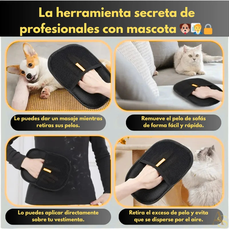 Súper Pack x3 Guante Removedor de Pelo Electrostático
