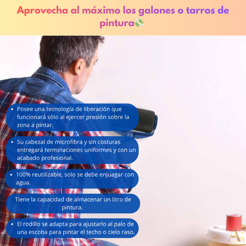 Rodillo Recargable Antigoteo