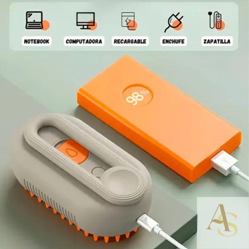 Cepillo de Vapor para Gatos y Perros