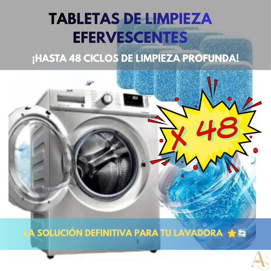 ¡Súper Pack x48 Tabletas Limpieza Lavadora! ¡ENVÍO GRATIS!