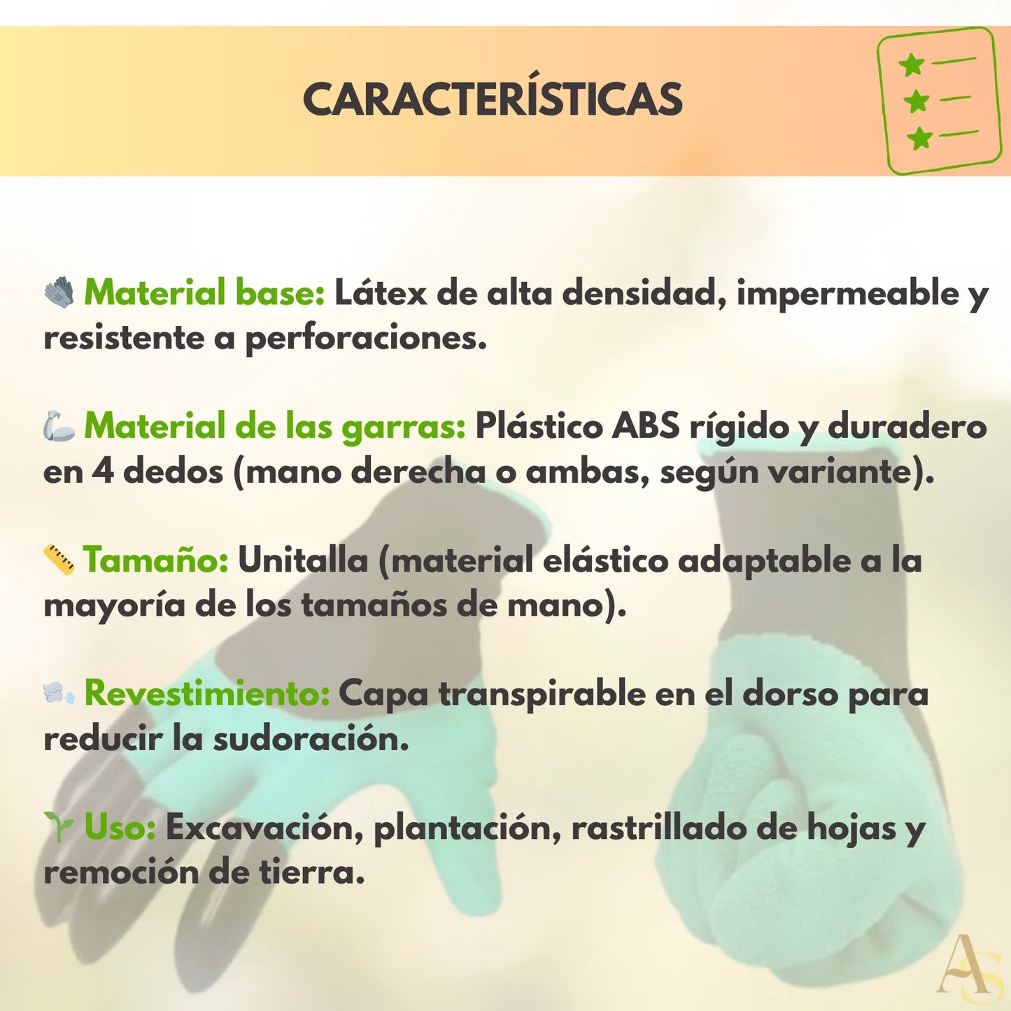 Guantes de Jardín con Garras 🧤🌼¡ENVÍO GRATIS!