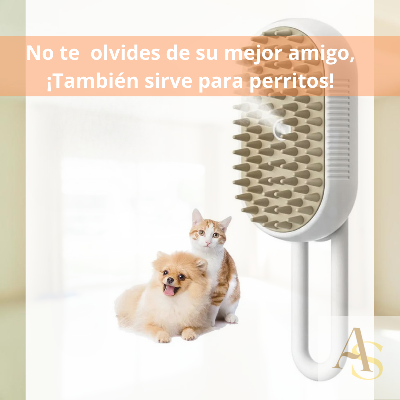 Cepillo de Vapor para Gatos y Perros
